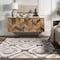Nuloom Eliise Faded Trellis Machine Washable Area Rug 3ft 8in x 6ft BDLE03A-3806 - alternate 5